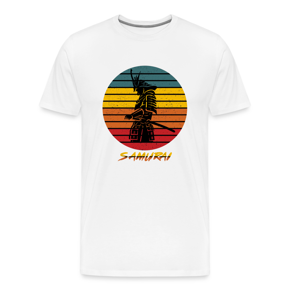 Samurai Reto Men’s Premium T-Shirt - white