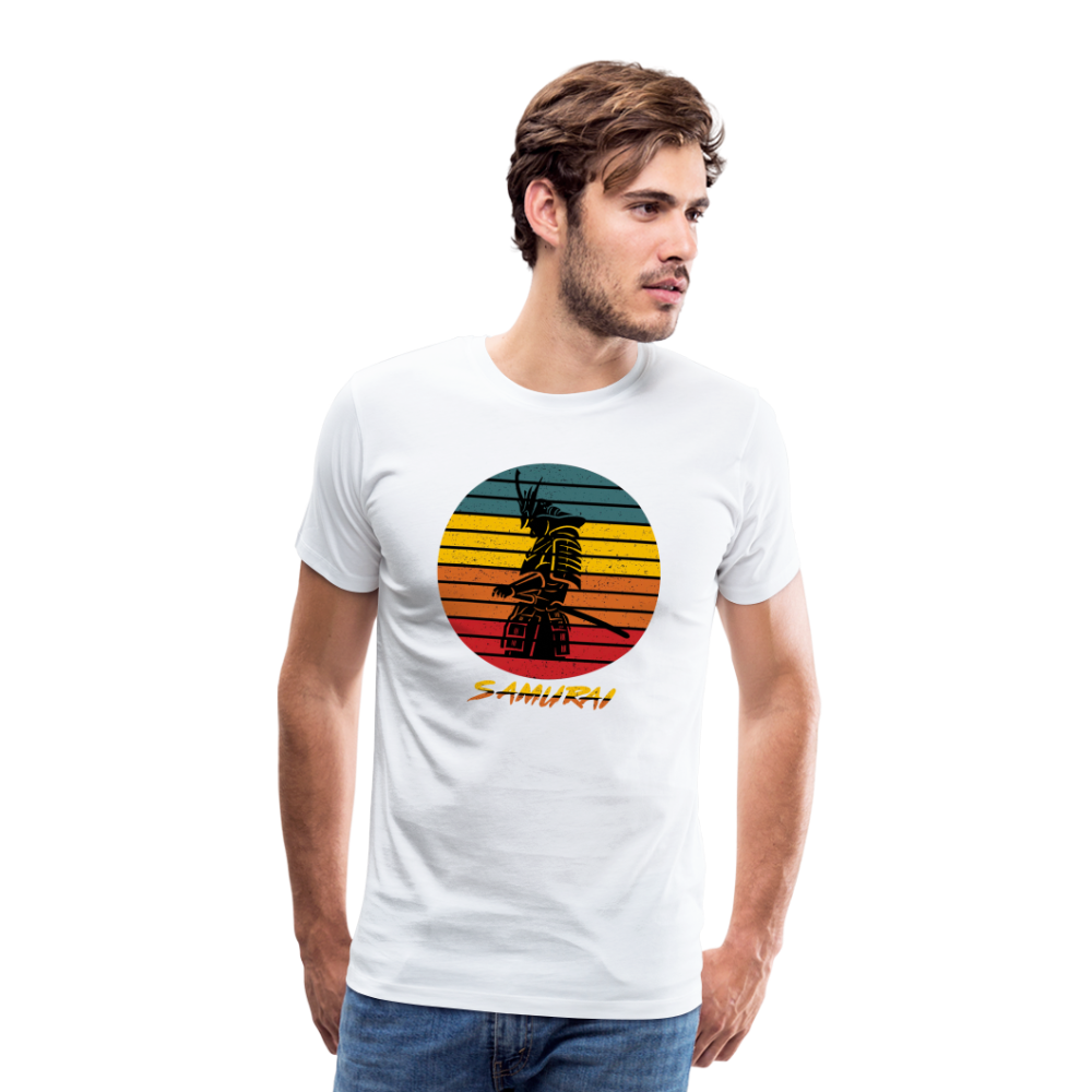 Samurai Reto Men’s Premium T-Shirt - white
