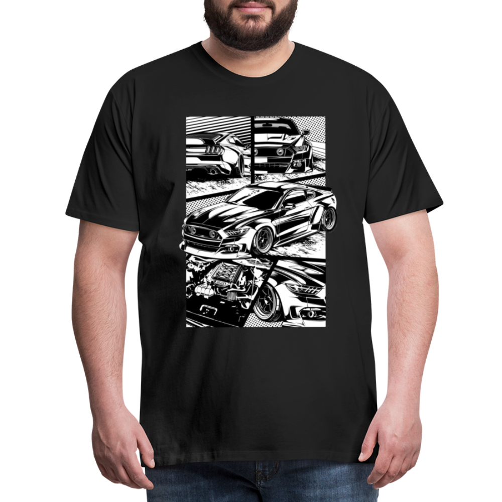 Mostang Unisex Erwachsene Premium T-Shirt - black