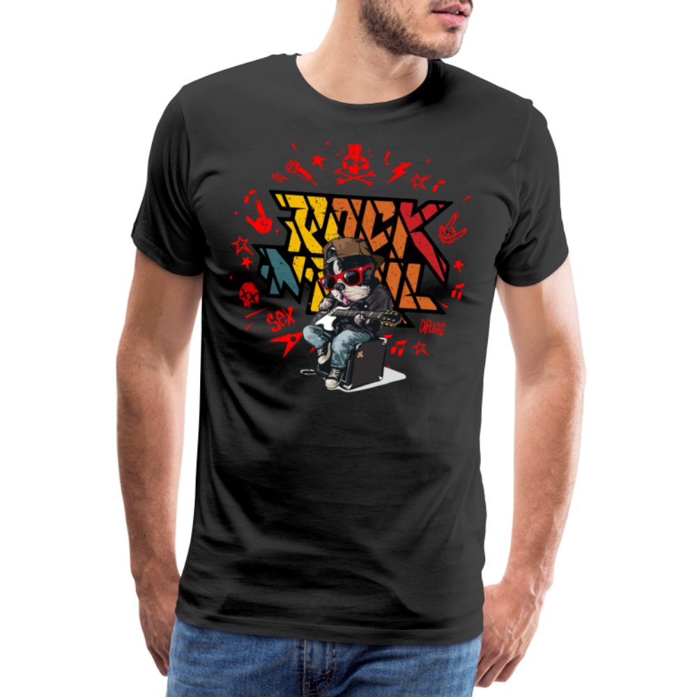Rock n Roll Männer Premium T-Shirt - Schwarz
