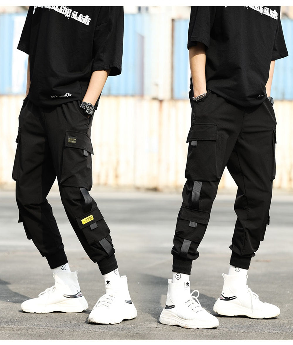 Streetwear Pockets Men's Jogger Pants Hip Hop Sweatpants Joggers Trousers Tactical Mens Pants Cargo Harem Pants Men Clothes