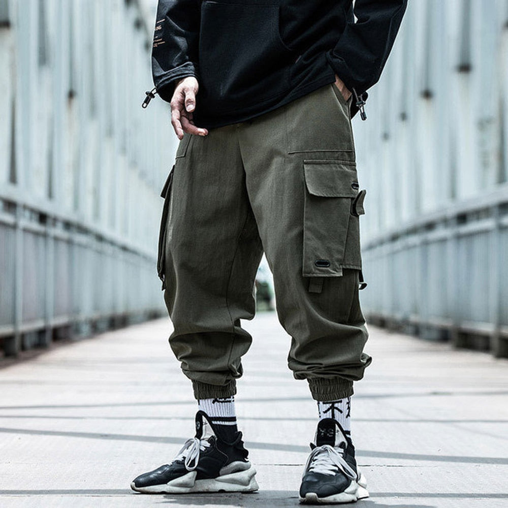 Streetwear Pockets Men's Jogger Pants Hip Hop Sweatpants Joggers Trousers Tactical Mens Pants Cargo Harem Pants Men Clothes