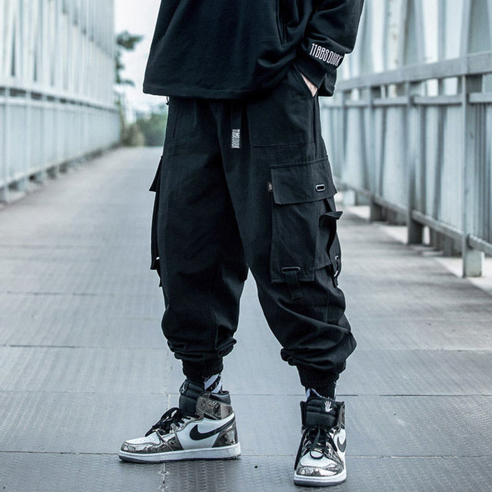 Streetwear Pockets Men's Jogger Pants Hip Hop Sweatpants Joggers Trousers Tactical Mens Pants Cargo Harem Pants Men Clothes