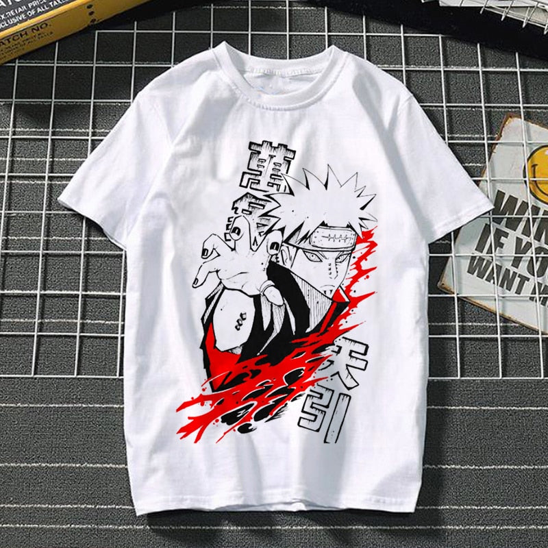 Japanese Bandai Anime Naruto Tshirt Akatsuki Graphic Tees Tops Sasuke, Itachi, Funny, Kakashi , Manga