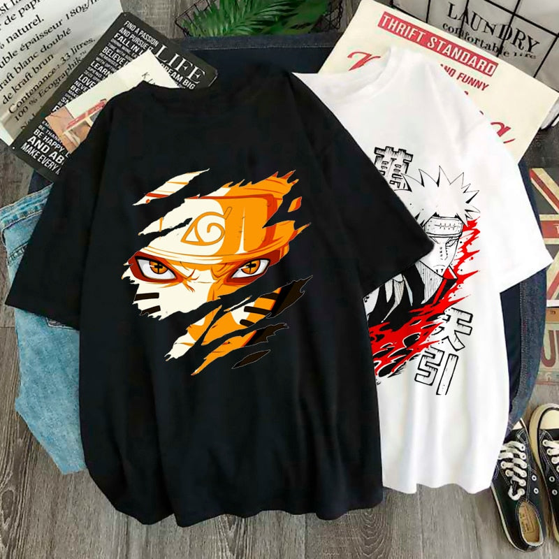 Japanese Bandai Anime Naruto Tshirt Akatsuki Graphic Tees Tops Sasuke, Itachi, Funny, Kakashi , Manga