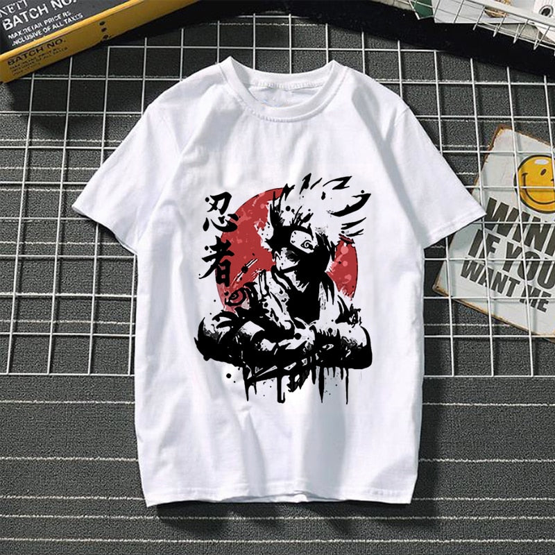 Japanese Bandai Anime Naruto Tshirt Akatsuki Graphic Tees Tops Sasuke, Itachi, Funny, Kakashi , Manga