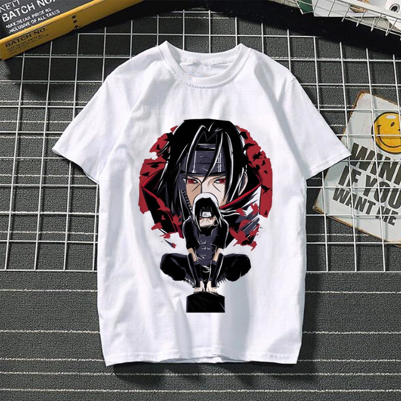 Japanese Bandai Anime Naruto Tshirt Akatsuki Graphic Tees Tops Sasuke, Itachi, Funny, Kakashi , Manga