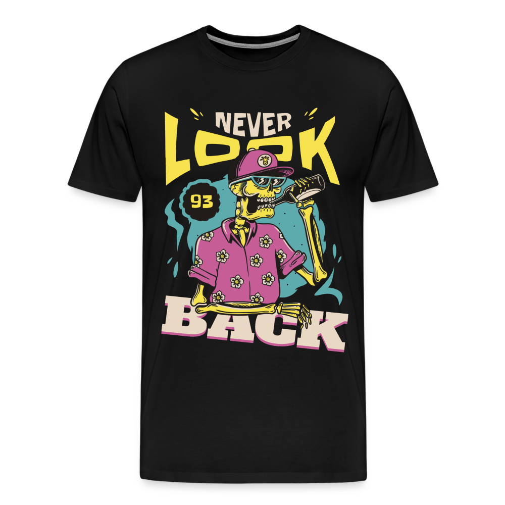 Never Look Back Designe  Premium T-Shirt - black