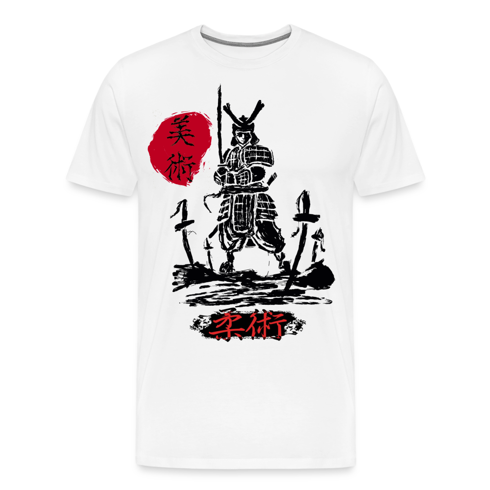 Samurai Designe Premium T-Shirt - white