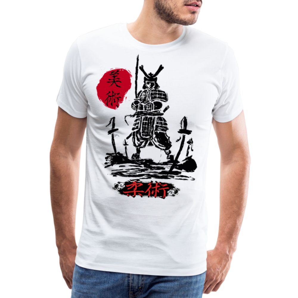 Samurai Designe Premium T-Shirt - white