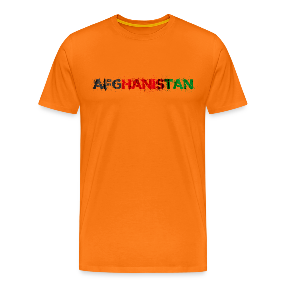 Afghanistan Men’s Premium T-Shirt - orange