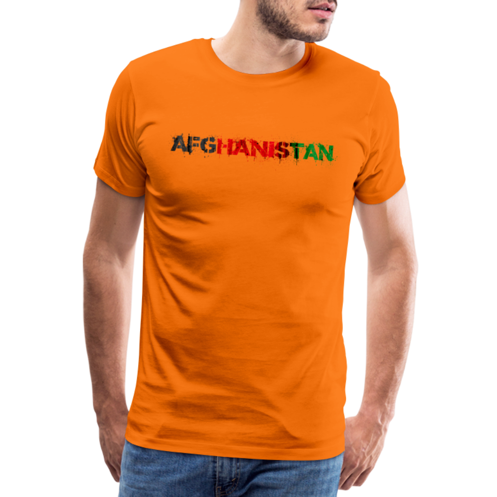 Afghanistan Men’s Premium T-Shirt - orange
