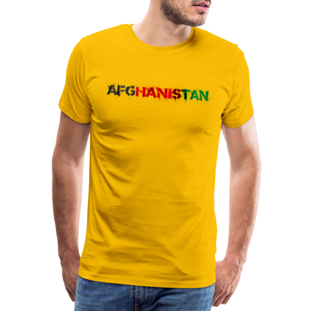 Afghanistan Men’s Premium T-Shirt - sun yellow
