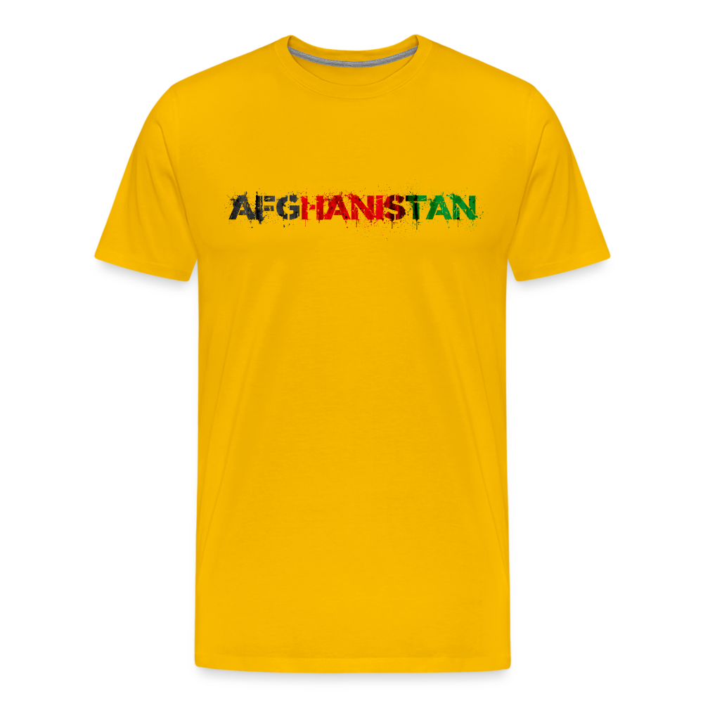 Afghanistan Men’s Premium T-Shirt - sun yellow