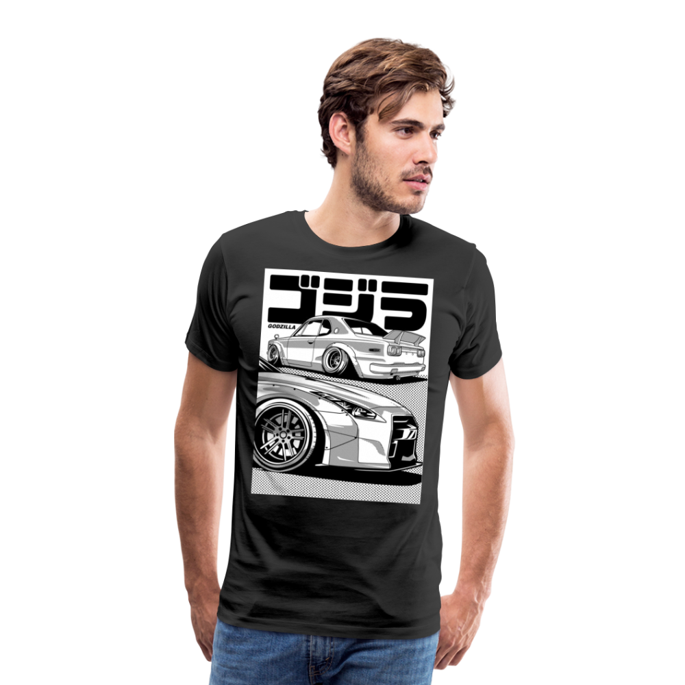 Old Car Designe Unisex Erwachsene Premium T-Shirt - black