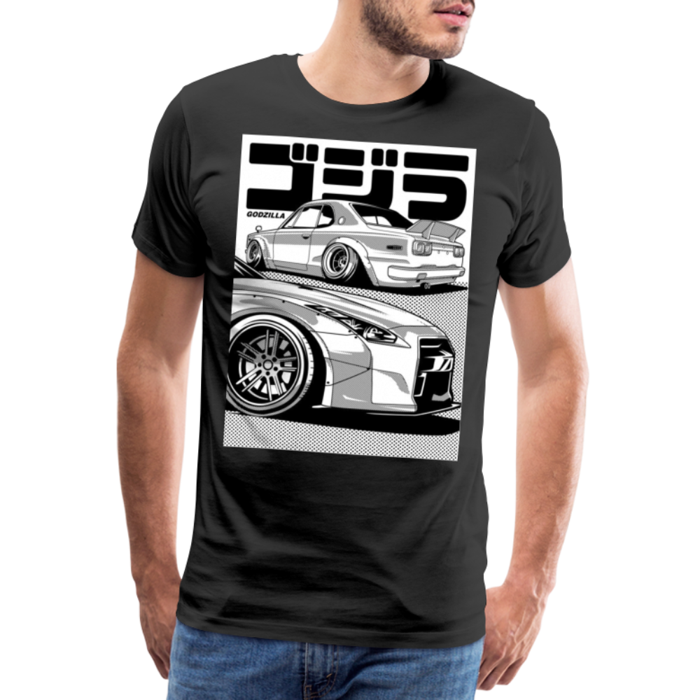 Old Car Designe Unisex Erwachsene Premium T-Shirt - black