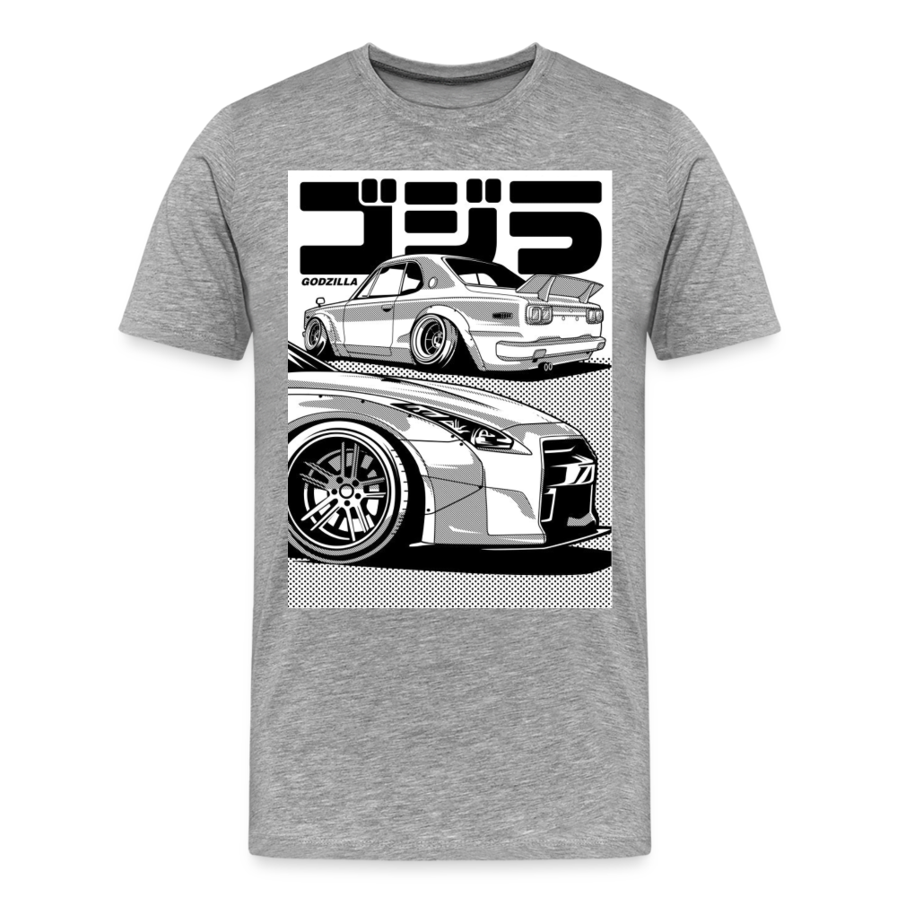 Old Car Designe Unisex Erwachsene Premium T-Shirt - heather grey