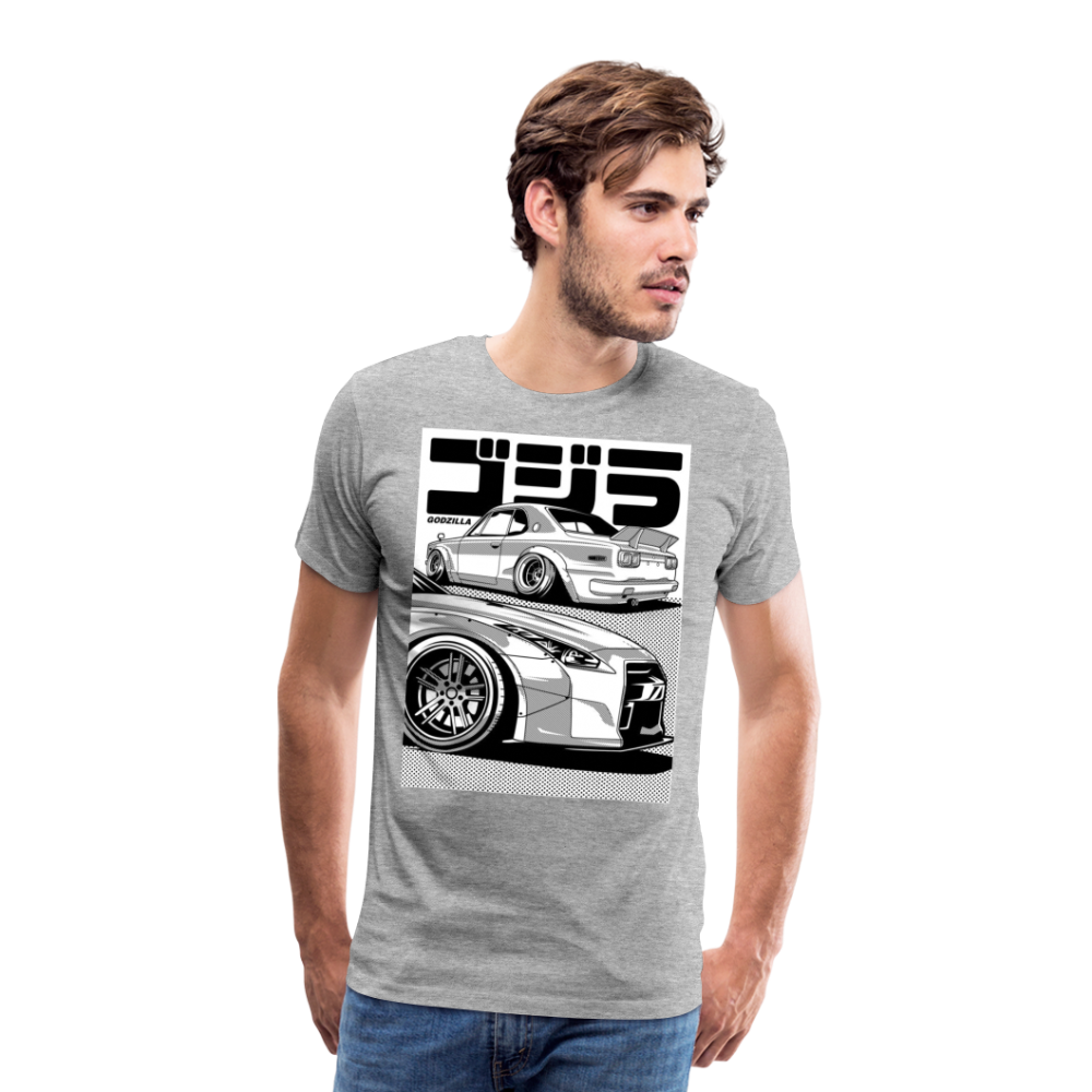 Old Car Designe Unisex Erwachsene Premium T-Shirt - heather grey