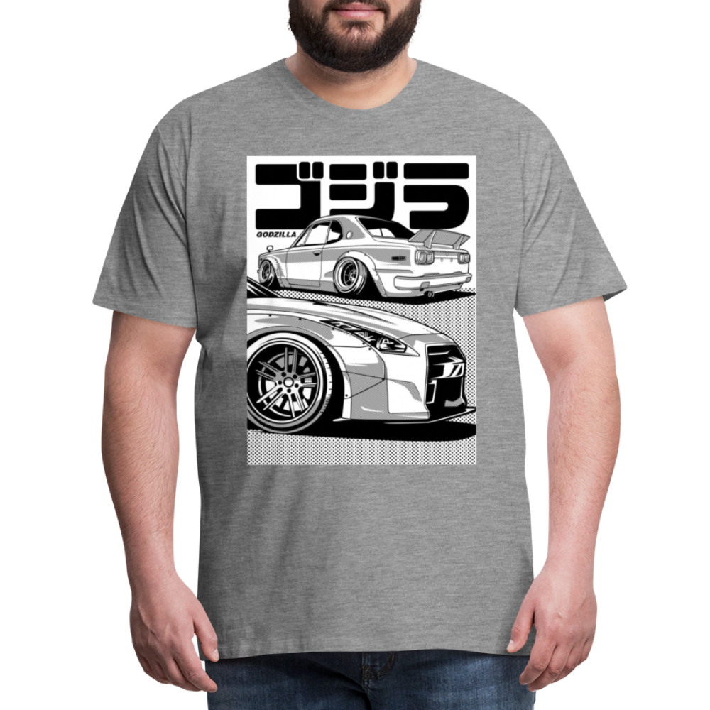 Old Car Designe Unisex Erwachsene Premium T-Shirt - heather grey