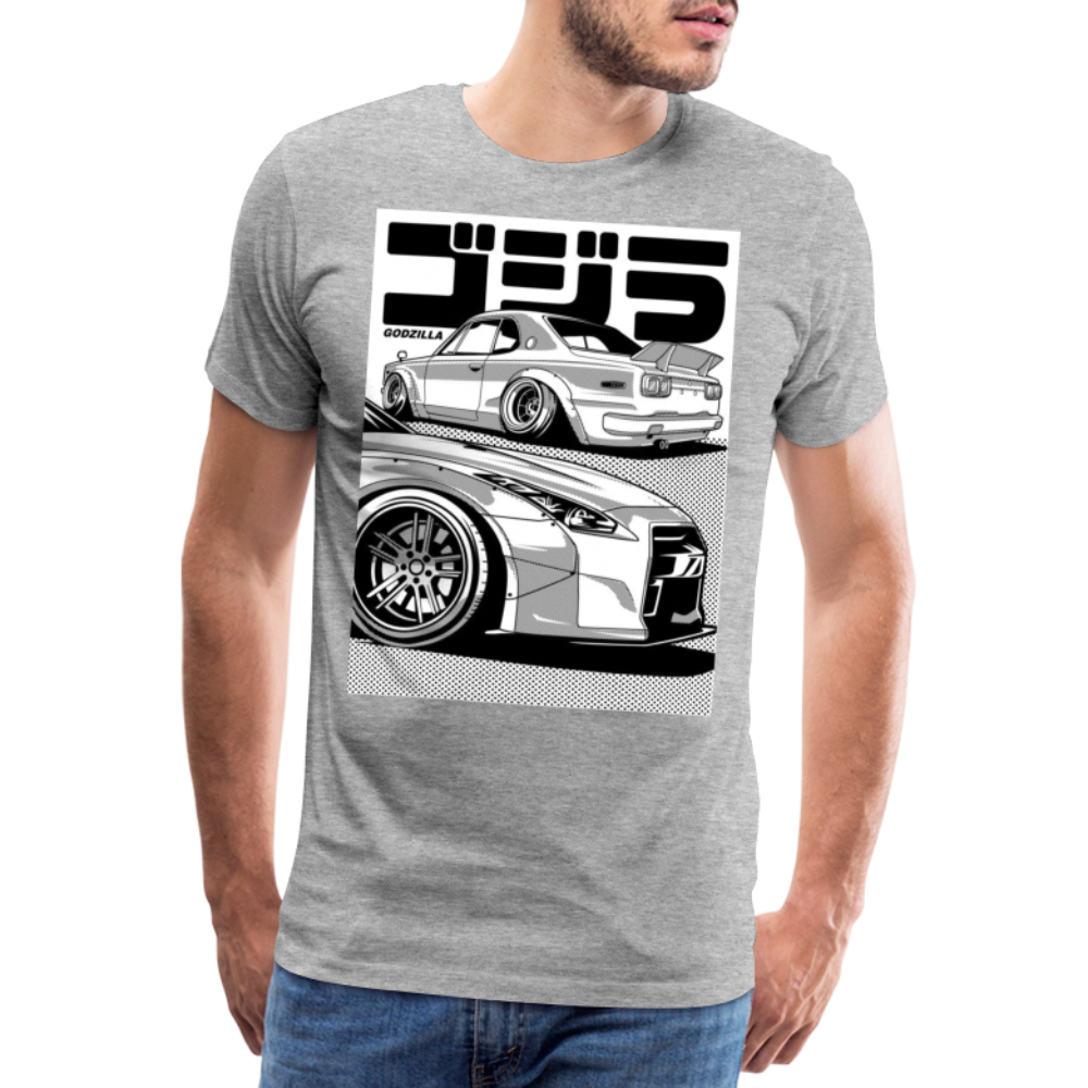 Old Car Designe Unisex Erwachsene Premium T-Shirt - heather grey