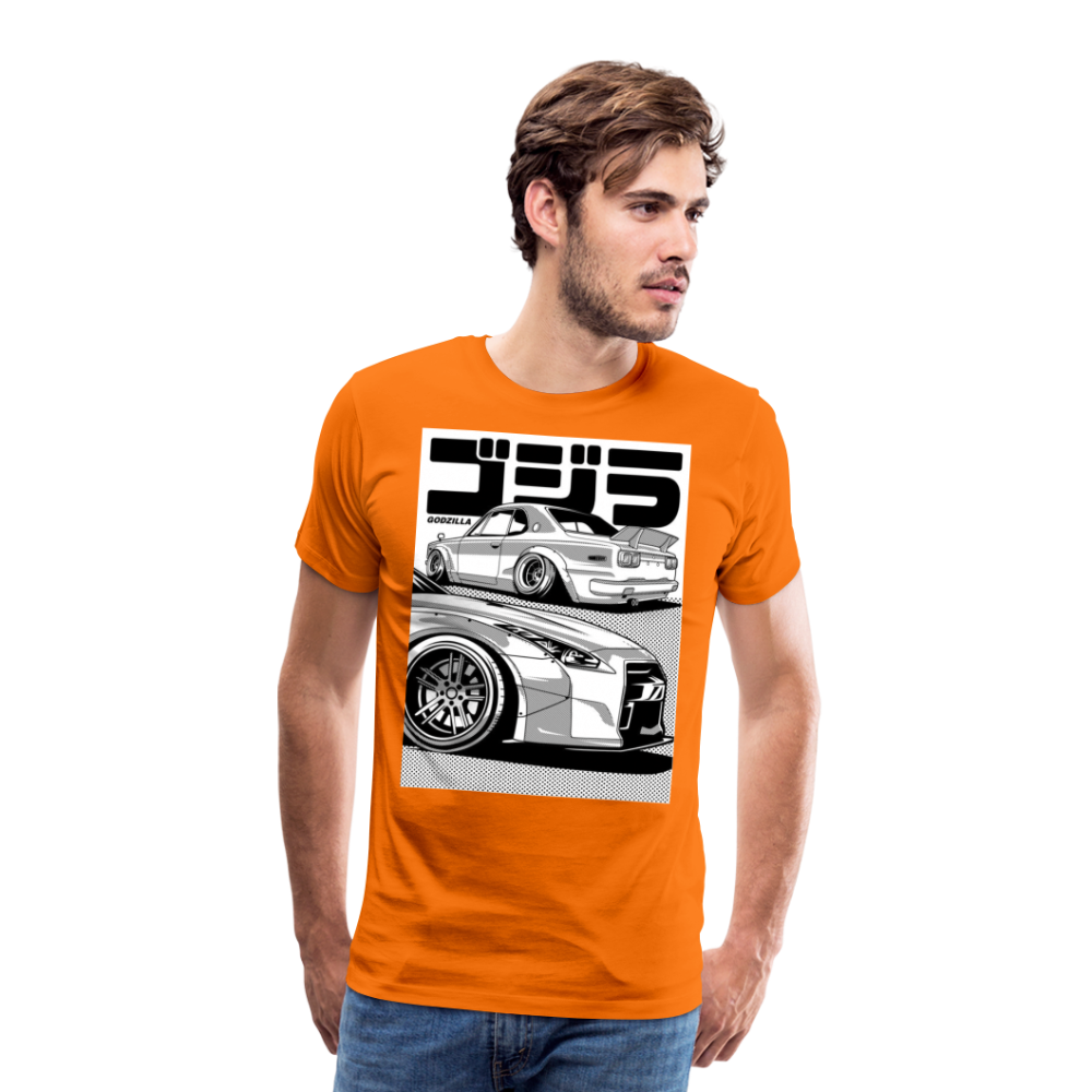 Old Car Designe Unisex Erwachsene Premium T-Shirt - orange