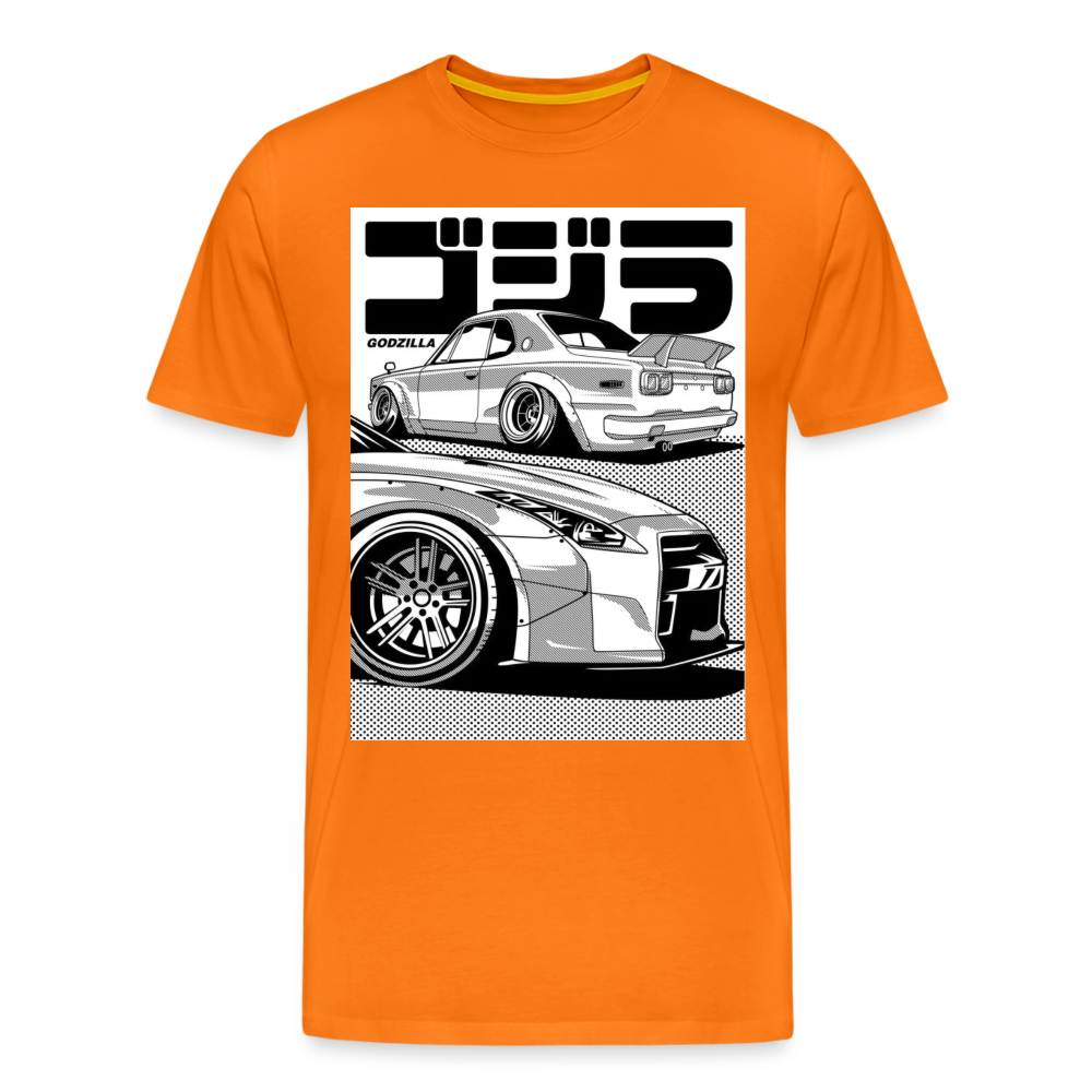 Old Car Designe Unisex Erwachsene Premium T-Shirt - orange