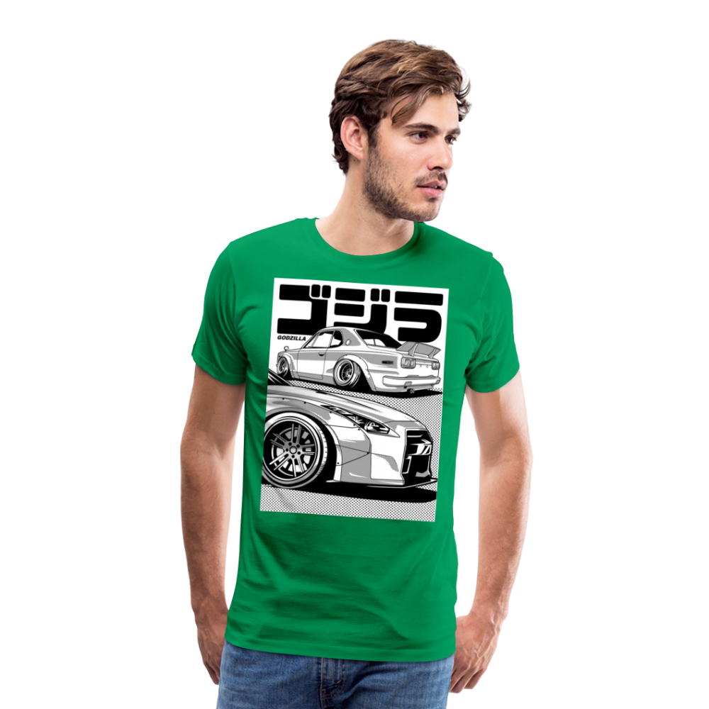 Old Car Designe Unisex Erwachsene Premium T-Shirt - kelly green