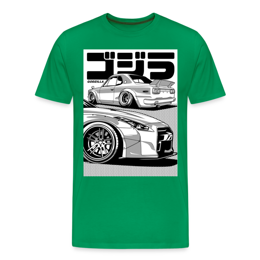 Old Car Designe Unisex Erwachsene Premium T-Shirt - kelly green