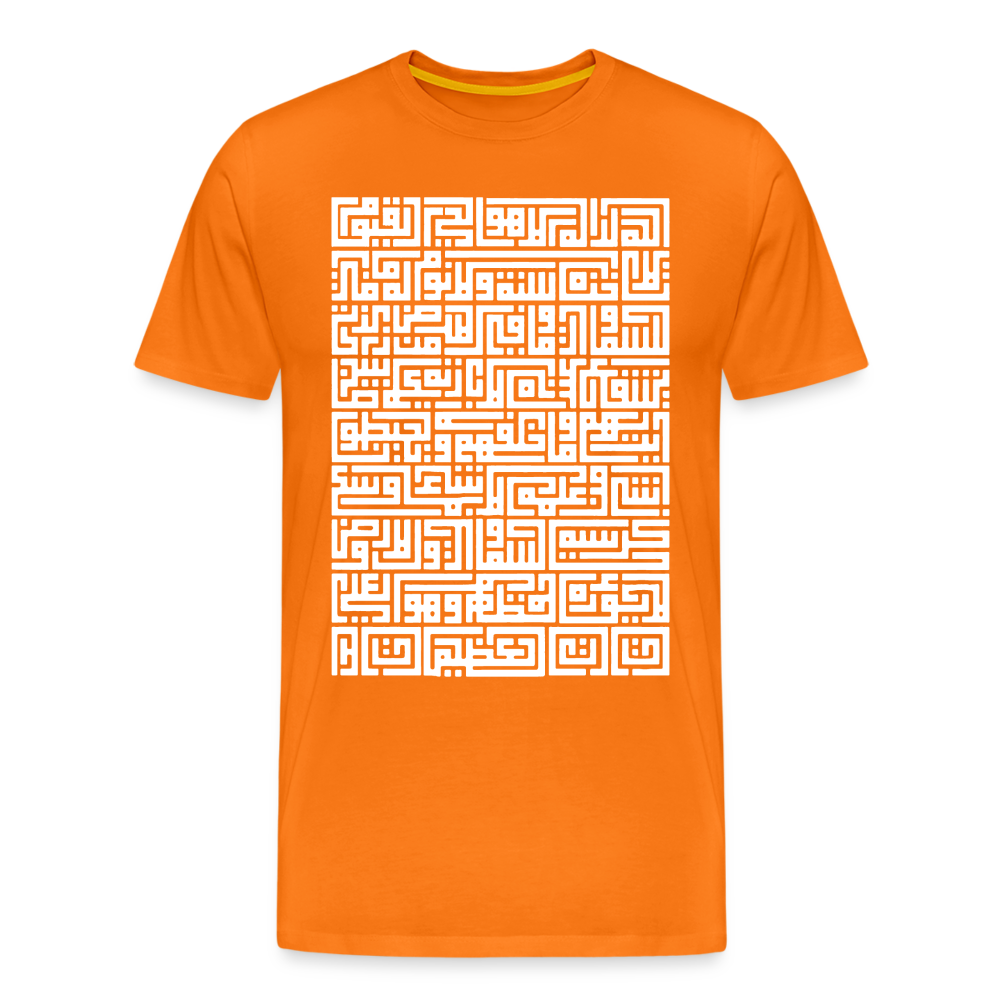 Arabisch Kufi Text Premium T-Shirt - orange