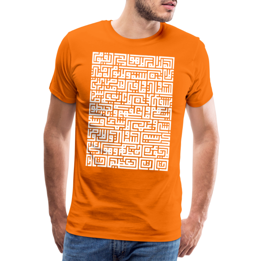 Arabisch Kufi Text Premium T-Shirt - orange