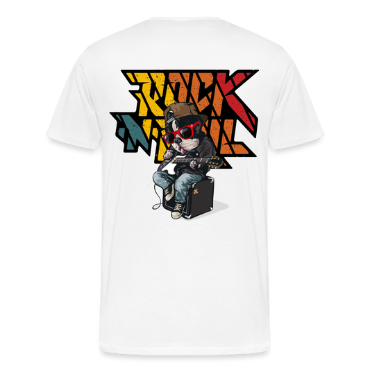 Rock n Roll Männer Premium T-Shirt - weiß