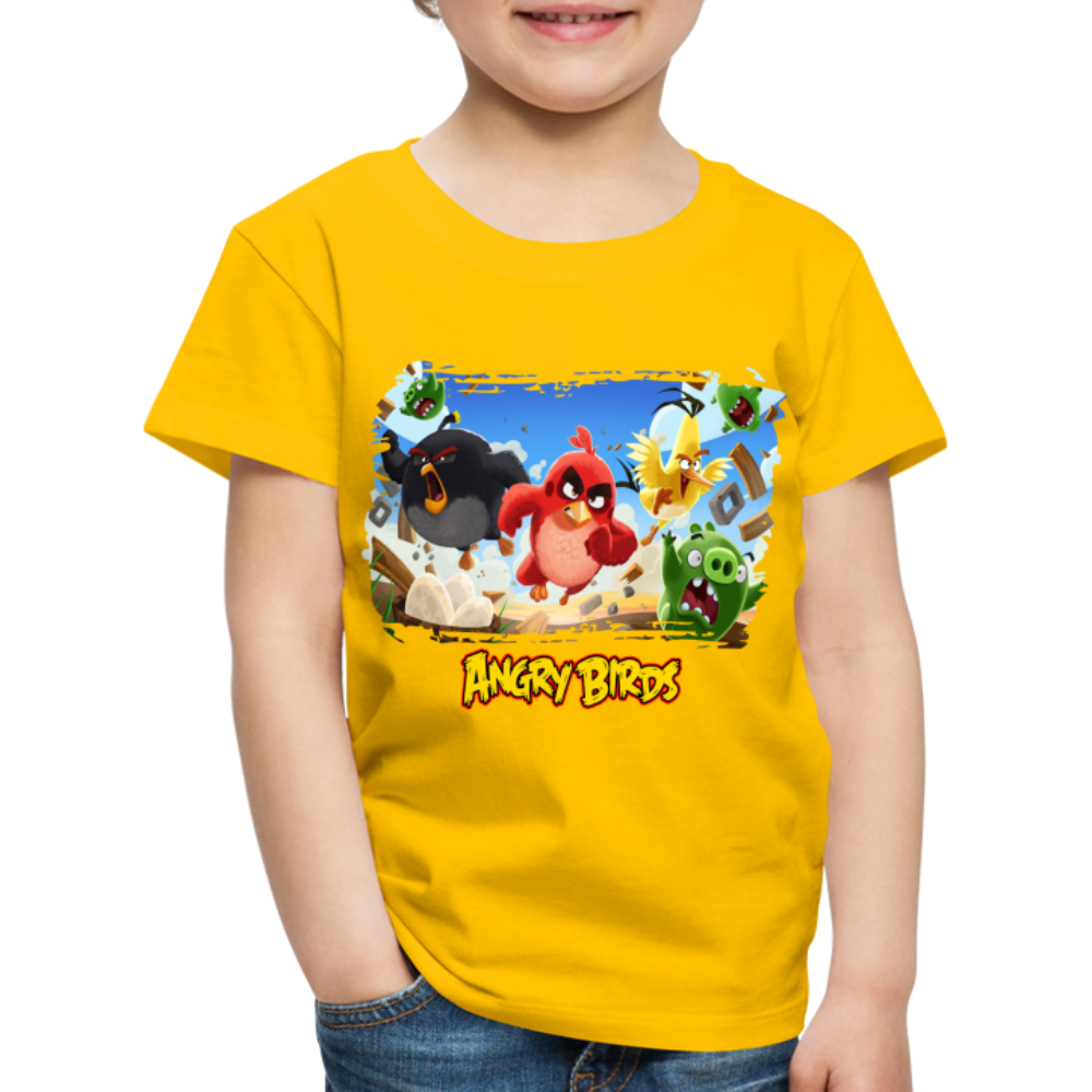 Kinder Premium T-Shirt - Sonnengelb