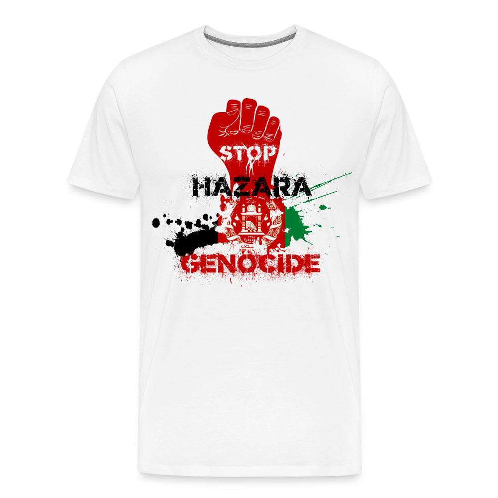 Stop Hazara Genocide Premium T-Shirt - weiß