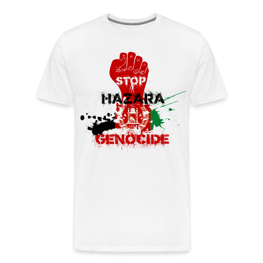Stop Hazara Genocide Premium T-Shirt - weiß